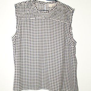 NWOT Maison Jules Herringbone Collar Top